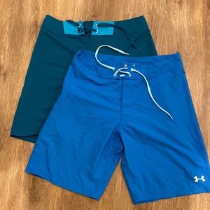 Pair of awesome Under Armour board shorts. Like new. EUC. Size 34.